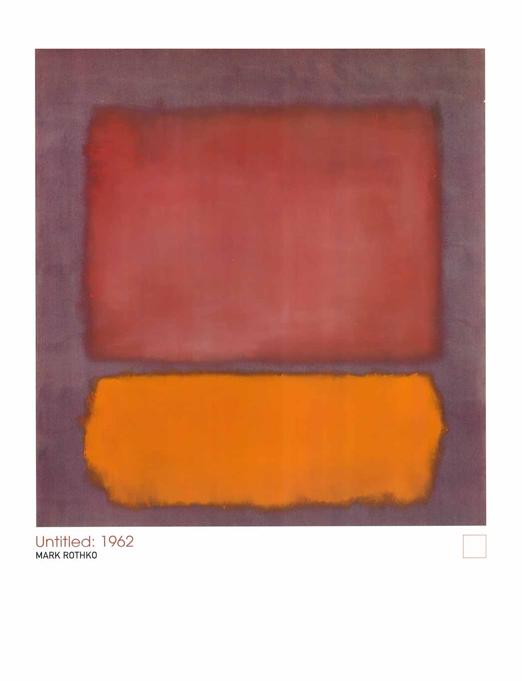 Untitled, 1962 by Mark Rothko - 24 X 32 Inches (Art Print)