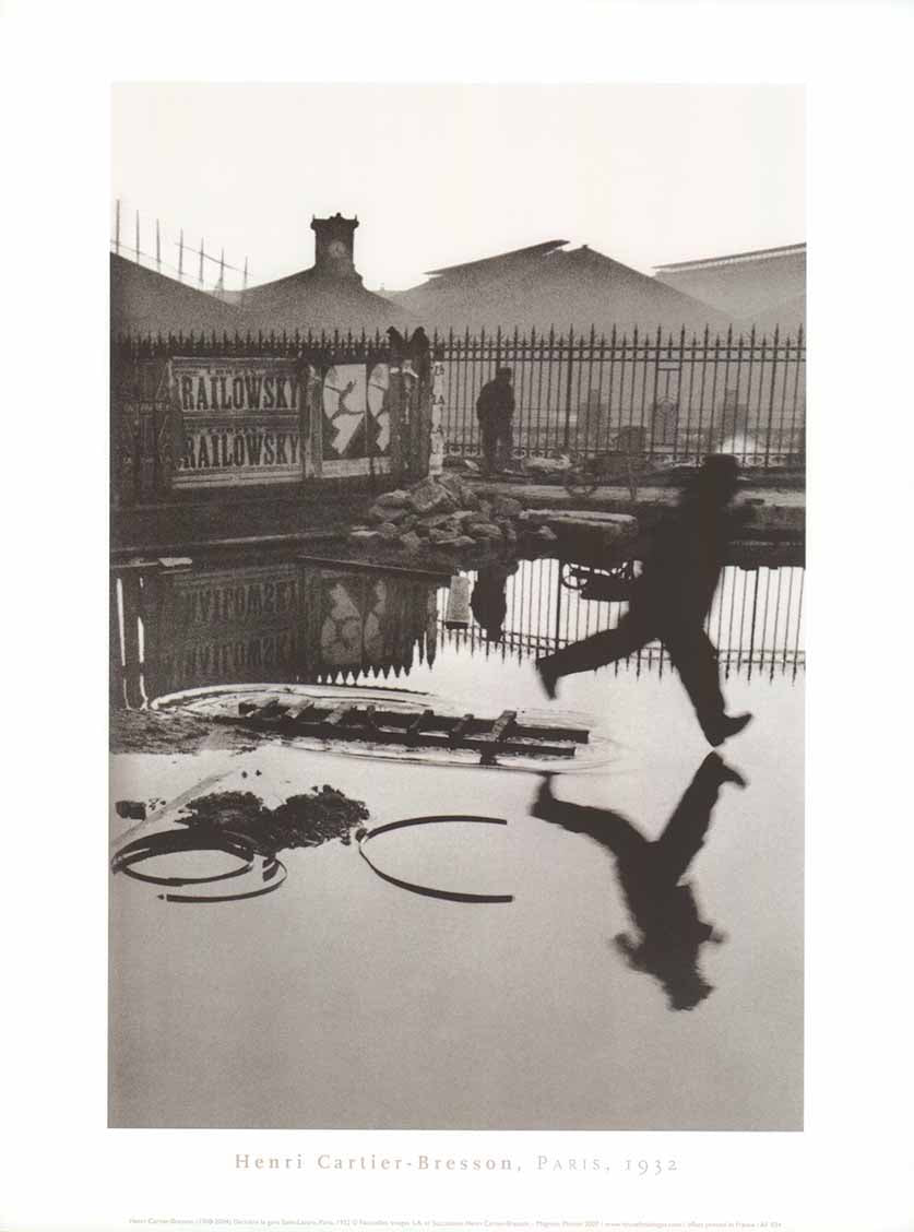 Derri re la Gare Saint Lazare Paris 1932 by Henri Cartier