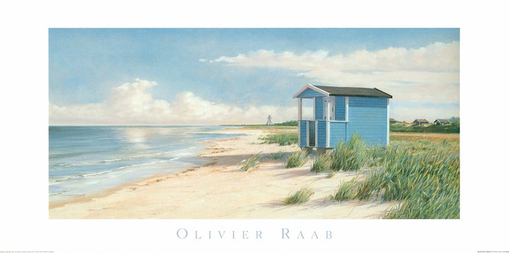 Beach Hut in Skanör by Olivier Raab - 20 X 40 Inches (Art Print)