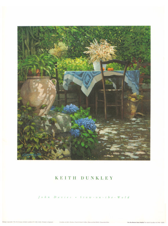 On the Return from Market by Keith Dunkley - 15 X 12  Inches (Art Print)