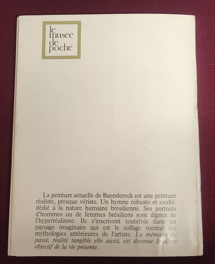 Sepp Baendereck by Pierre Restany (Vintage Softcover Book 1975)