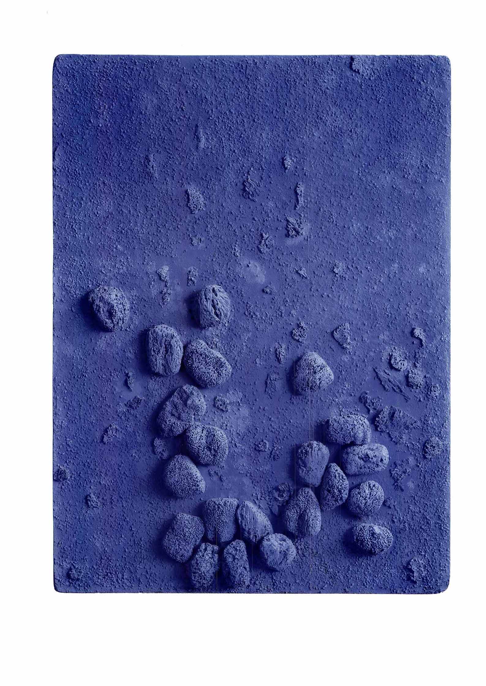 Blue Sponge Relief, 1958 by Yves Klein 24 X 32" (Offset Lithograph