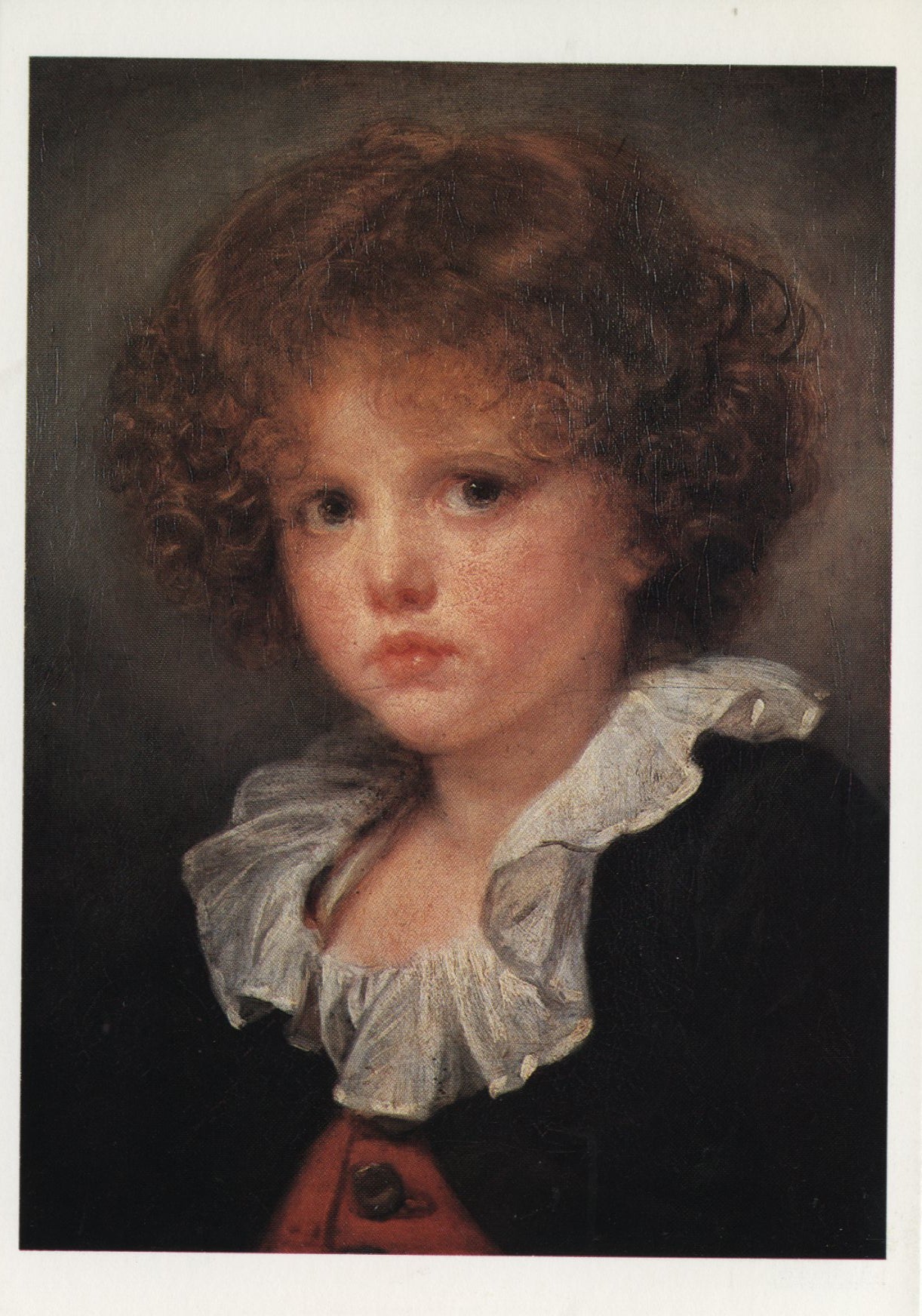 Petit Garçon au Gilet Rouge by Jean Baptiste Greuze X Inches