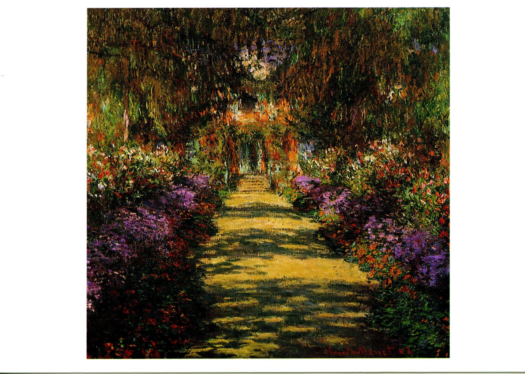 Le jardin de Giverny, 1902 by Claude Monet - 4 X 6 Inches (10 Postcard