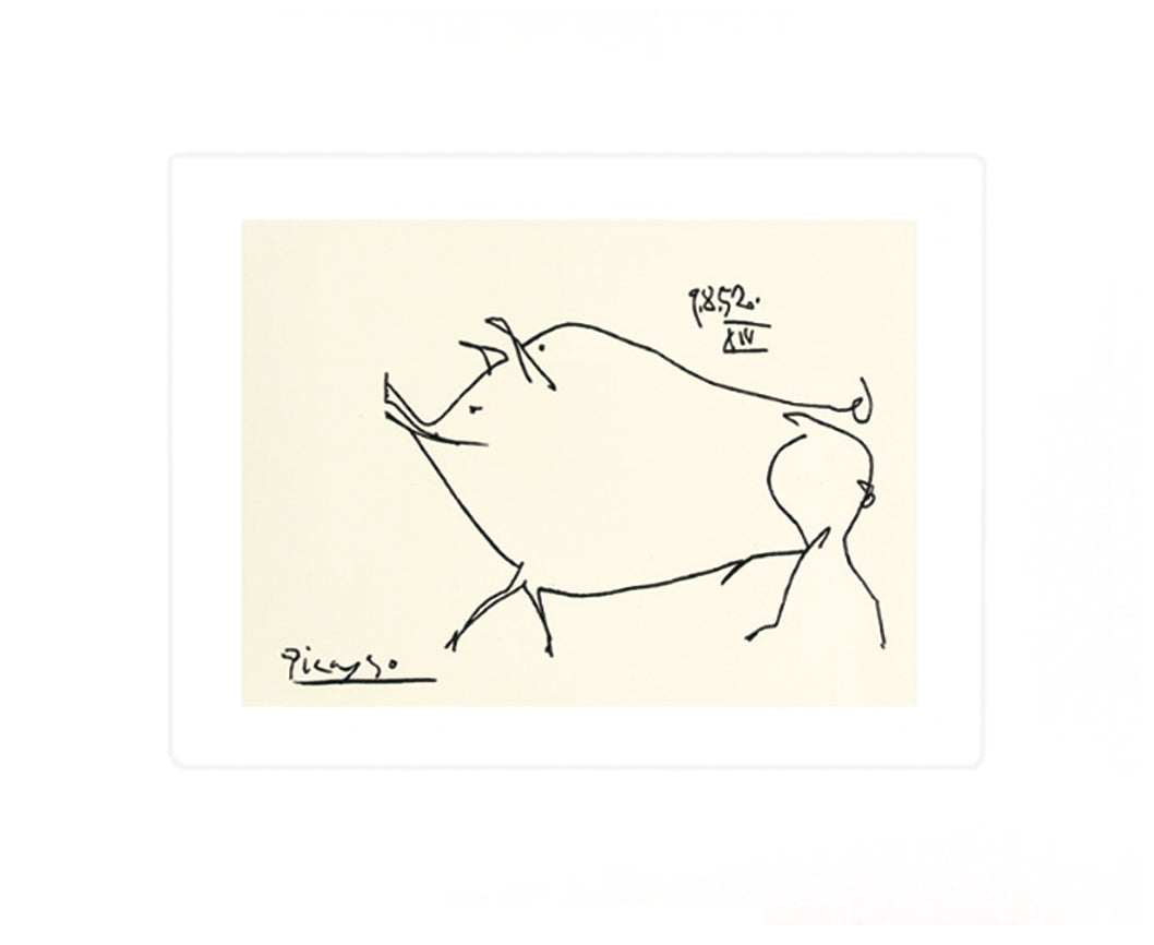 Le petit cochon, 1952 by Pablo Picasso - 20 X 24 Inches 