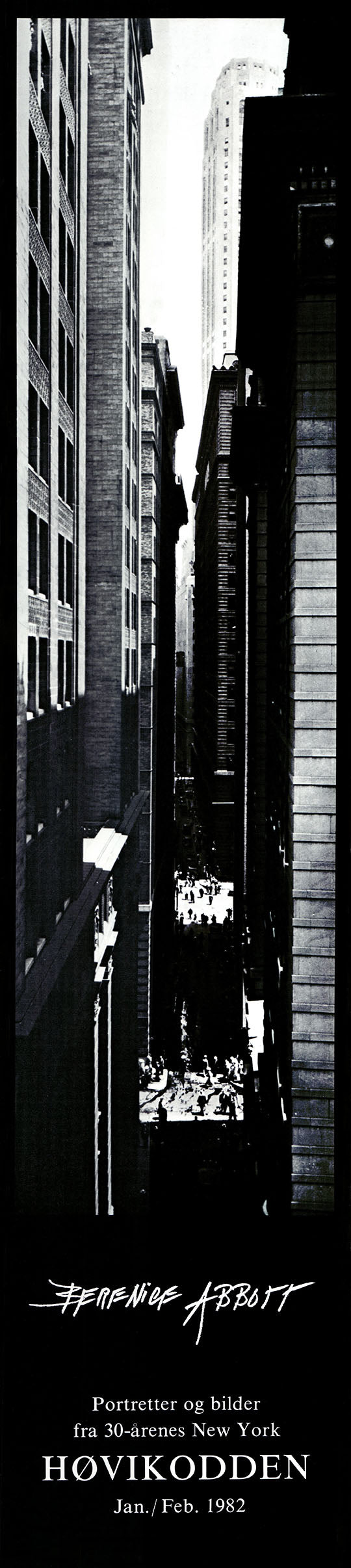 Exchange Place, New York, 1933 by Berenice Abbott - 8X34