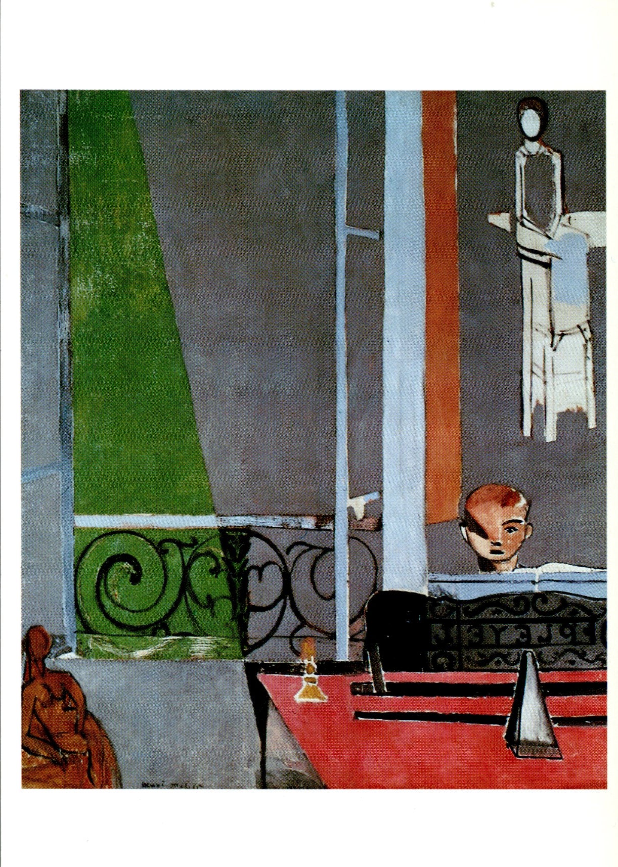 La leçon de piano, 1916 by Henri Matisse - 4 X 6 Inches (10