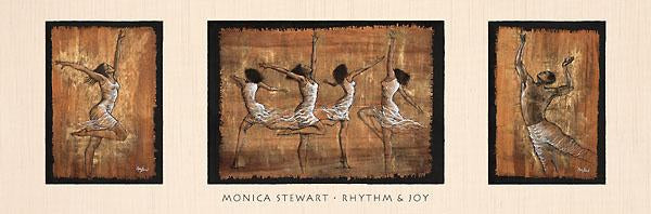 Rhythm & Joy by Monica Stewart - 12 X 36 Inches (Art Print)