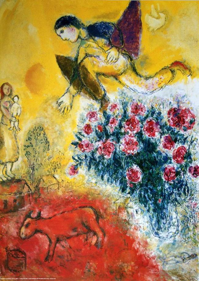 L'Envol, 1968-71 by Marc Chagall - 20 X 28 Inches (Art Print