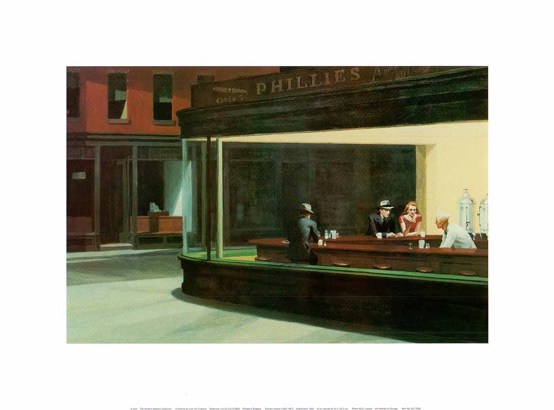 ARTCANVAS outlets Nighthawks 1942 Canvas Art Print by Edward Hopper