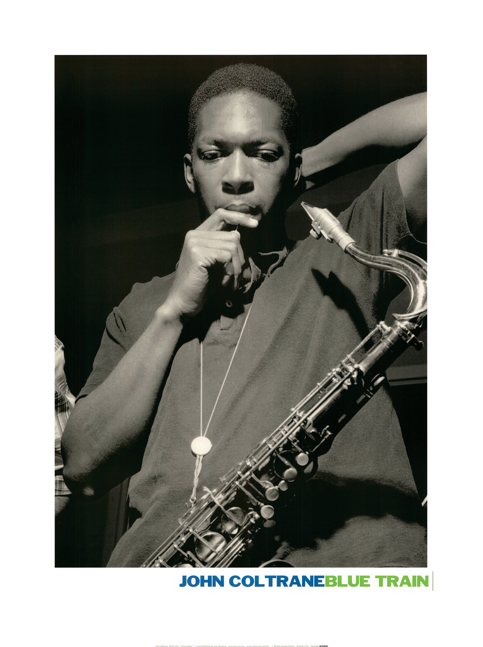 John Coltrane Poster Blue Train Album Cover Large Print John Coltrane john-coltrane-poster-blue-train-album-cover-large-print-john-coltrane