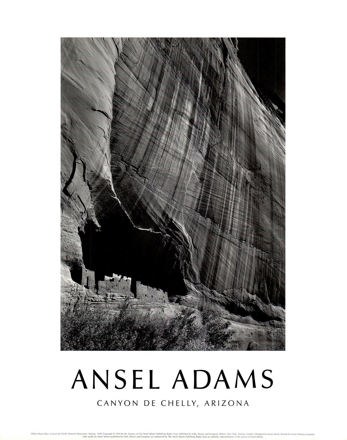 Canyon de Chelly, Arizona, 1942 by Ansel Adams 16 X 20 Inches (Art Print)