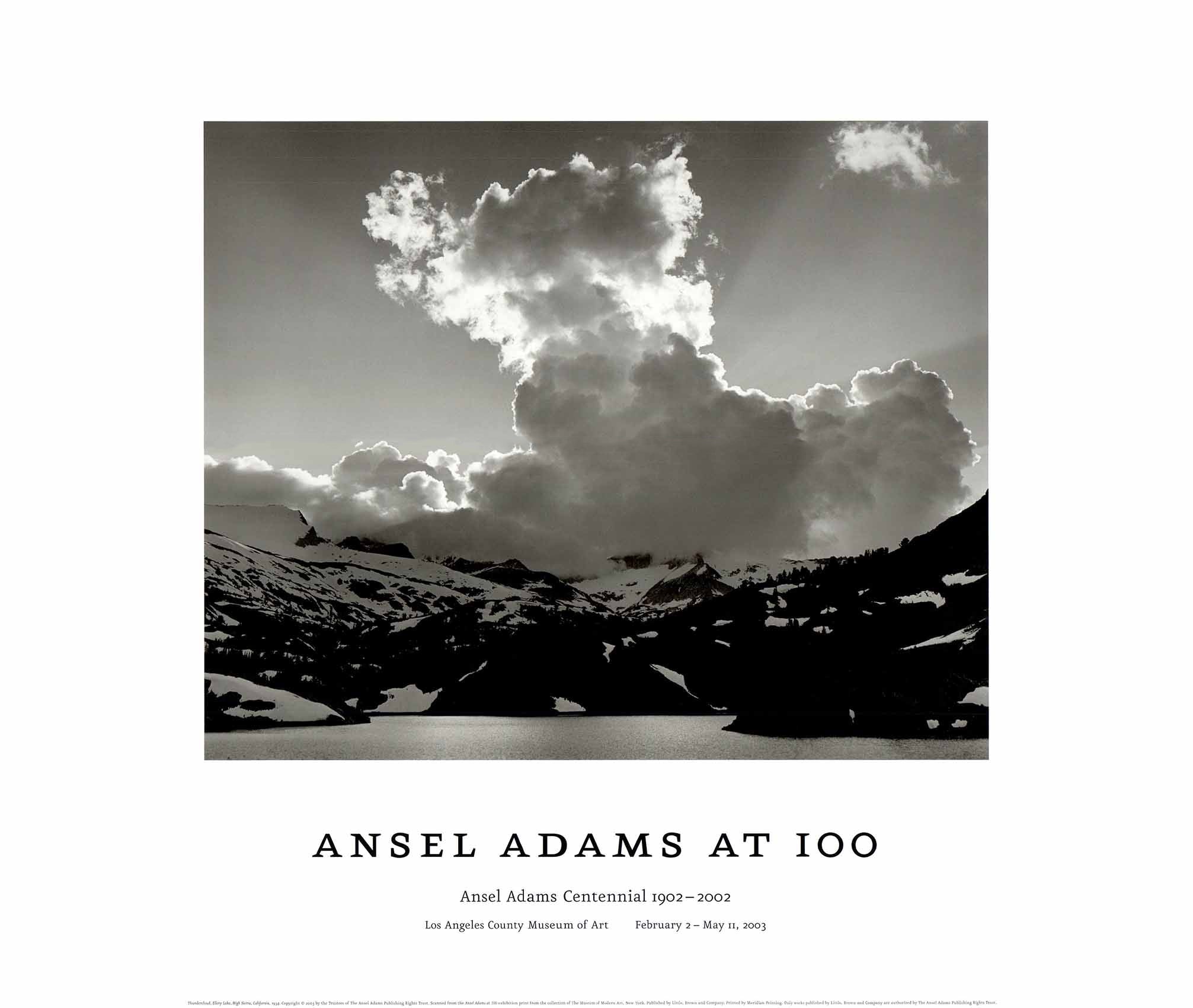 At 100 Exhibition (Centennial 1902-2002) by Ansel Adams - 24 X 28 Inches  (Art Print)