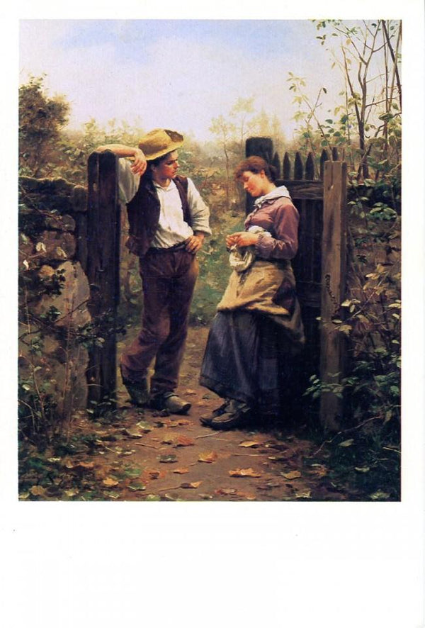 Rural Courtship by Daniel Ridgeway Knight - 5 X 7 Inches (Western Greeting Card)