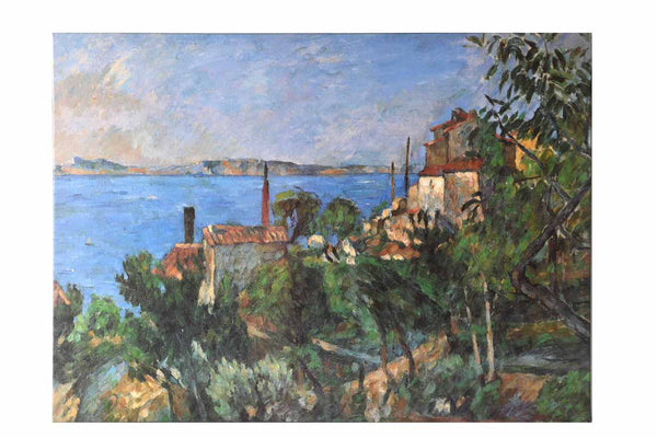 The Sea at l'Estaque, 1882-85 by Paul Cezanne - 23 X 31 Inches (Canvas Ready to Hang)