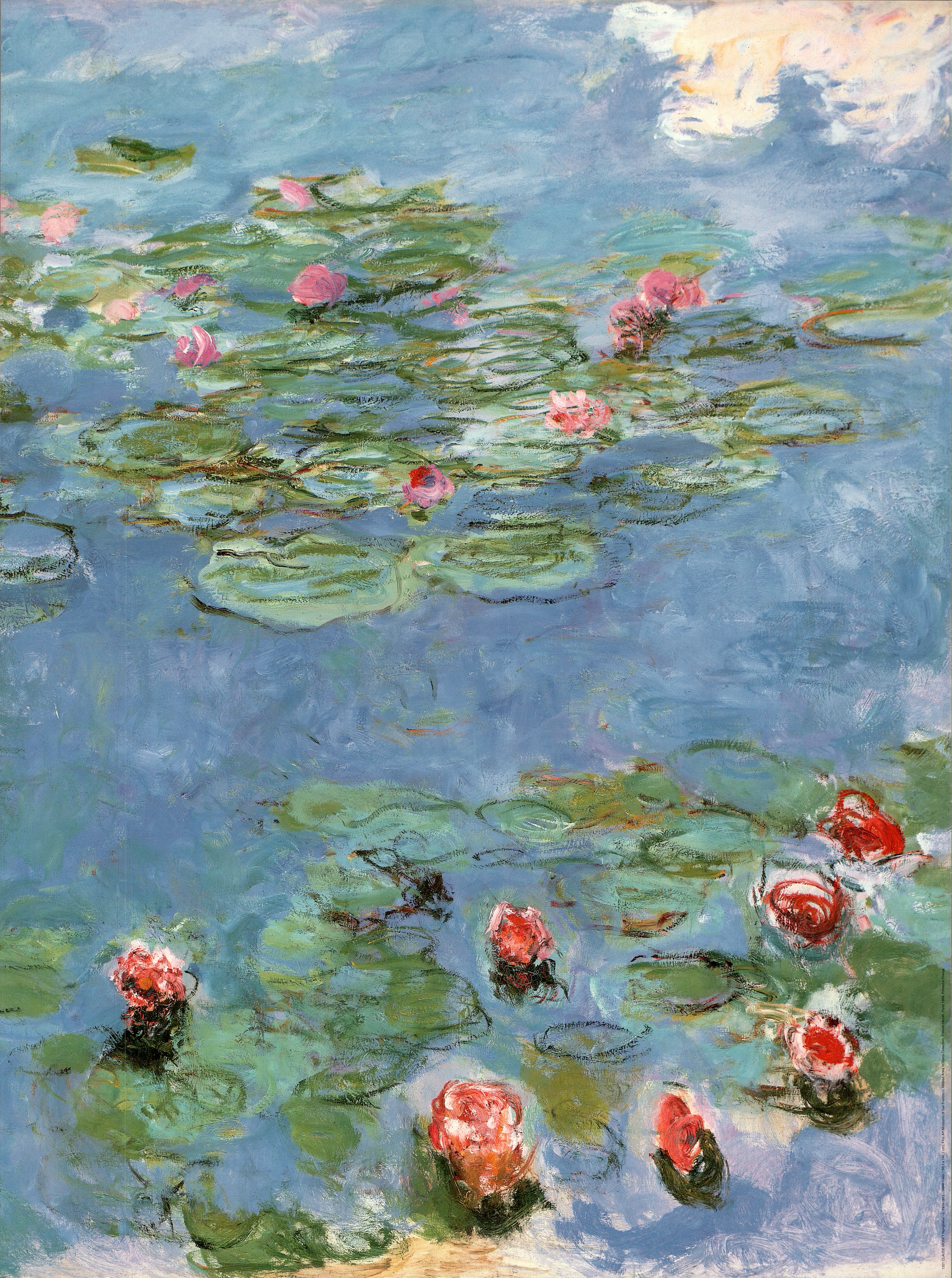 Water Lilies / Nympheas by Claude Monet - 24 X 32 Inches