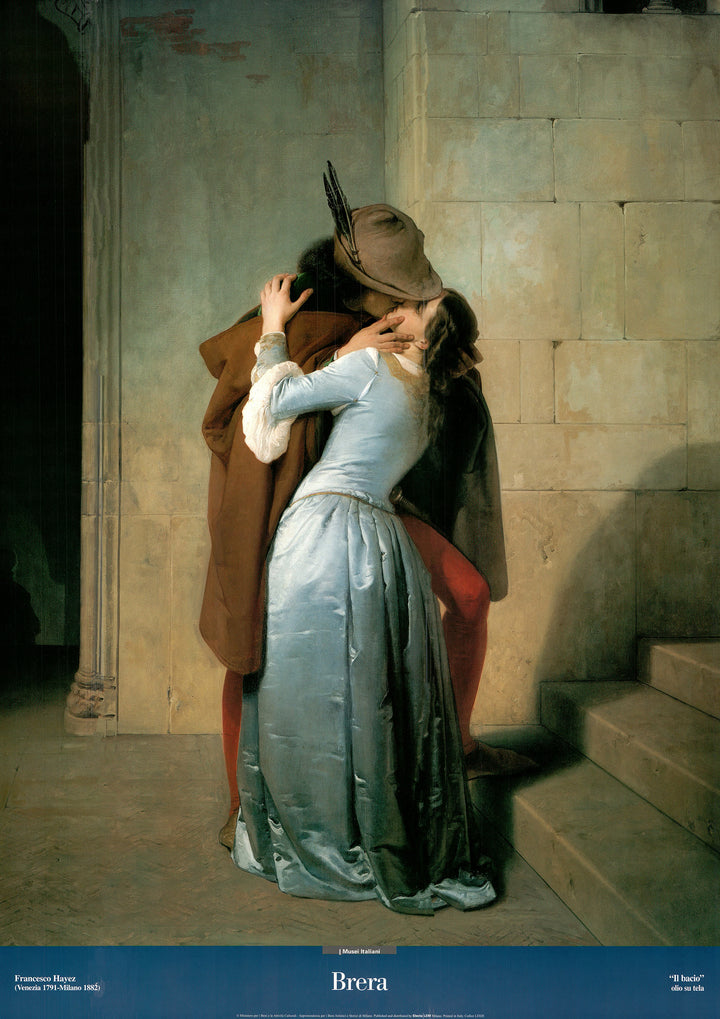 The kiss by Francesco Hayez- 27 X 37 Inches (Art print)