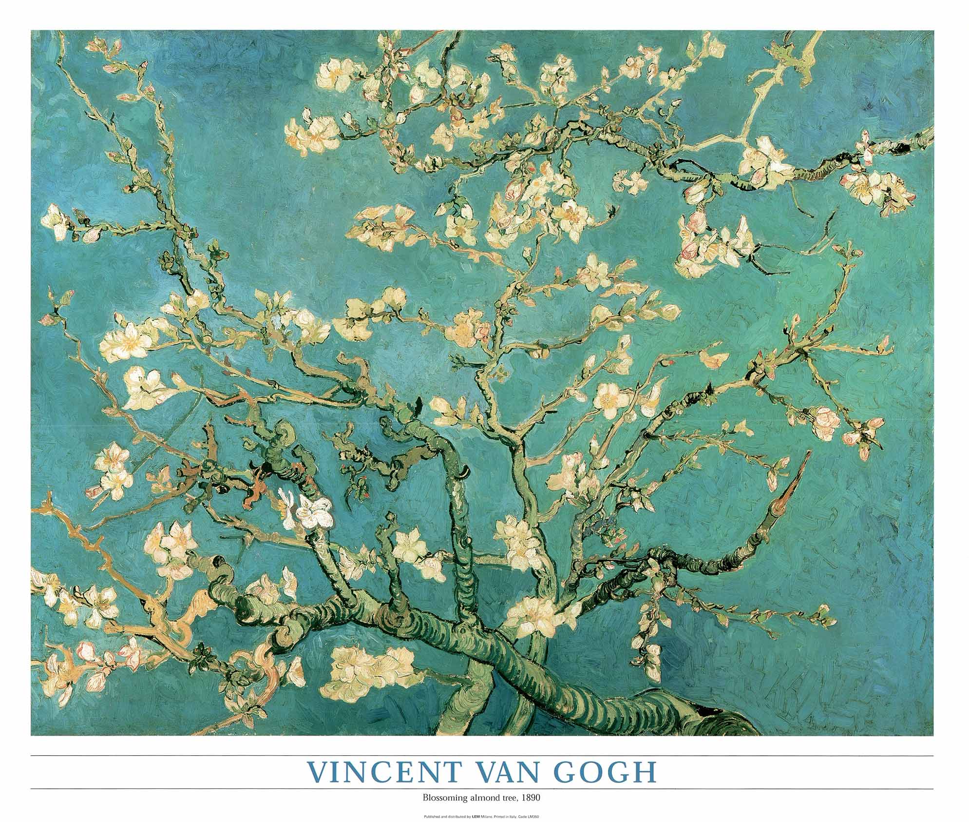 Blossoming Almond Tree 1890 By Vincent Van Gogh 24X28 Art Print Blossoming Almond Tree 1890 By Vincent Van Gogh 24X28 Art Print