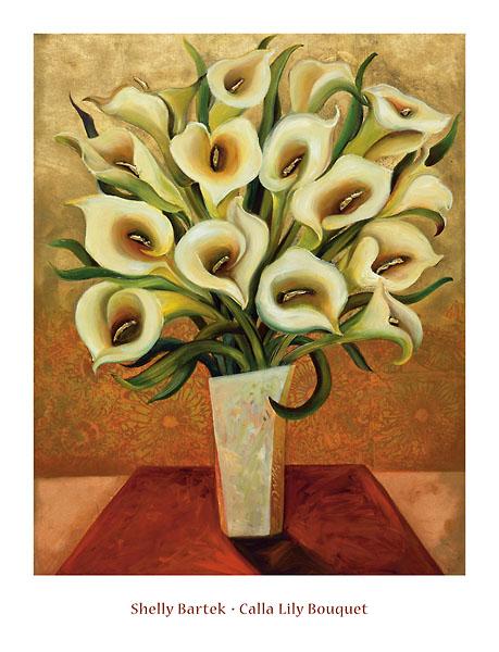 calla lily flower paintings Calla Lily Bouquet by Shelly Bartek