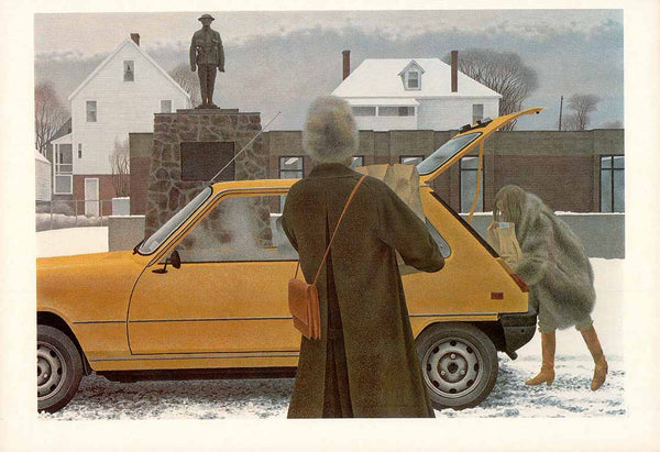 Main Street, 1979 by Alex Colville - 11 X 16 Inches (Lithograph Print)