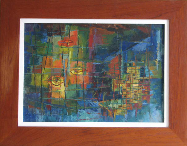Abstract by Liebel - 19 X 24 Inches (Framed Original on Masonite)