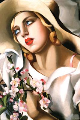 Portrait of a Young Girl by Tamara de Lempicka - 24 X 36 Inches (Art Print)