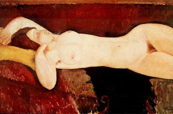 Nude woman reclining - 24 X 36 Inches (Art Print)