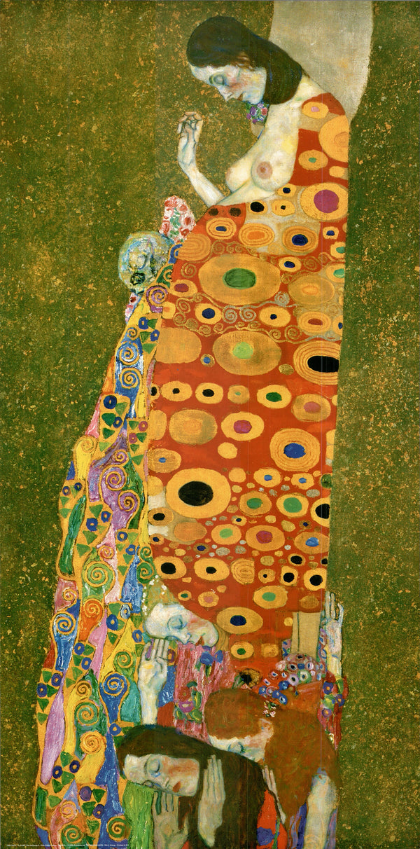 Die Hoffnung II by G.Klimt - 20 X 40 Inches (Art Print)