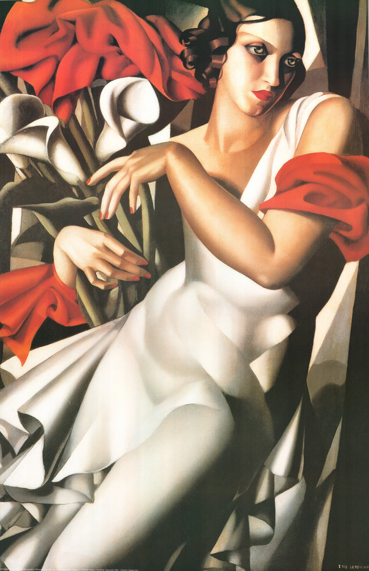 Portrait de Mme. Ira Perrot, 1930 by Tamara de Lempicka - 34 X 52 Inches (Offset Lithograph)