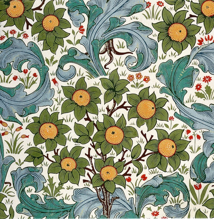 Modele de Papier-Peint Verger - Orchard, 1899 by John Henry Dearle & William Morris