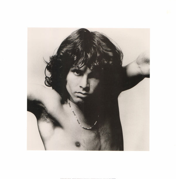 Jim Morrison Rock n Roll Hero - 16 X 16 Inches (Art Print)