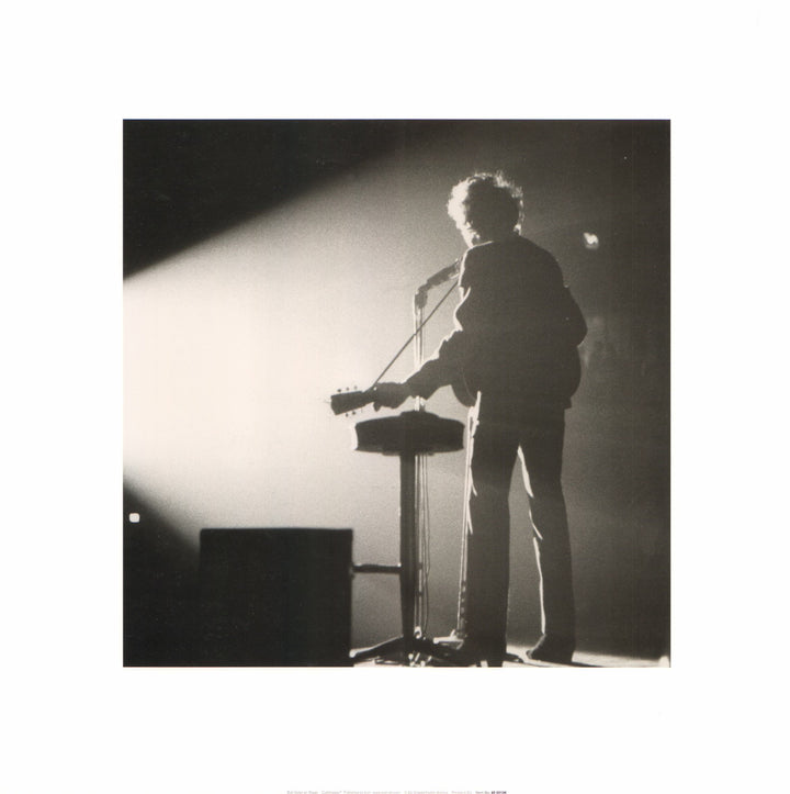 Bob Dylan on Stage, 1965 by Edward Grazda - 16 X 16 Inches (Art Print)