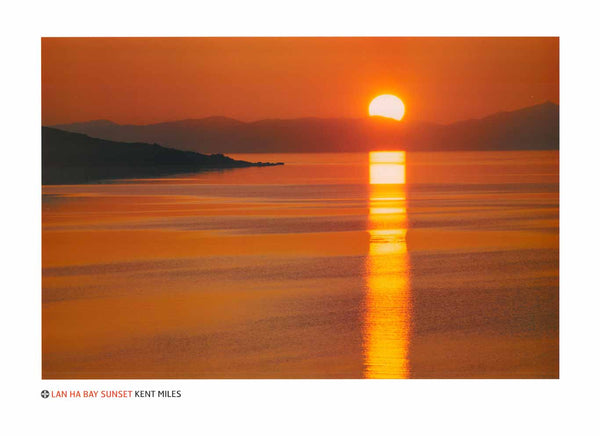 Lan Han Bay Sunset by Kent Miles - 24 X 32 Inches (Art Print)