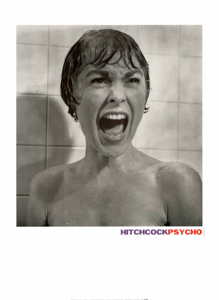 Alfred Hitchcock "Psycho" - 24 X 32 Inches (Art Print)