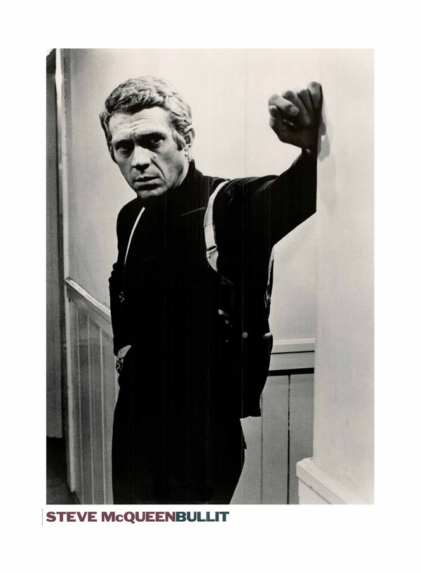 Steve McQueen in "Bullit" - 24 X 32 Inches (Art Print)