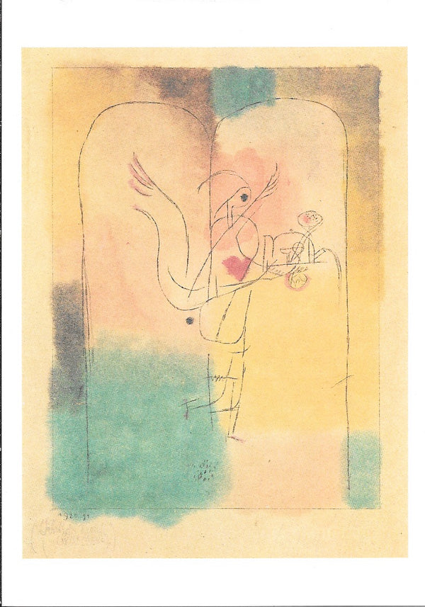 A Genie Serves Breakfast by Paul Klee - 4 X 6 Inches (10 Postcards)
