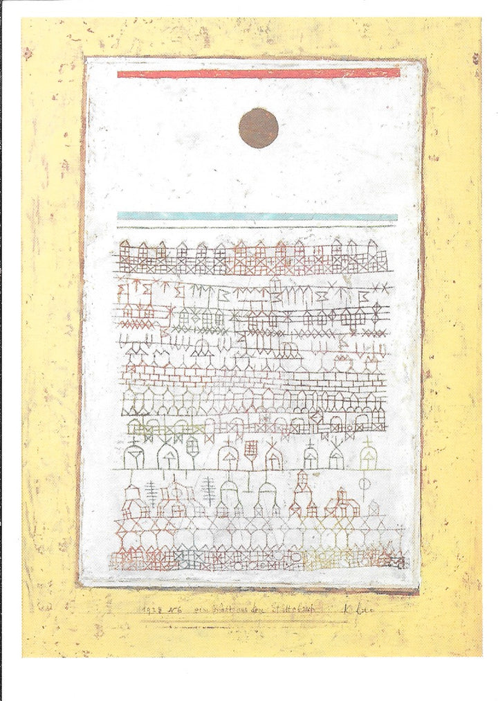 A Page from the Golden Book by Paul Klee - 4 X 6 Inches (10 Postcards)