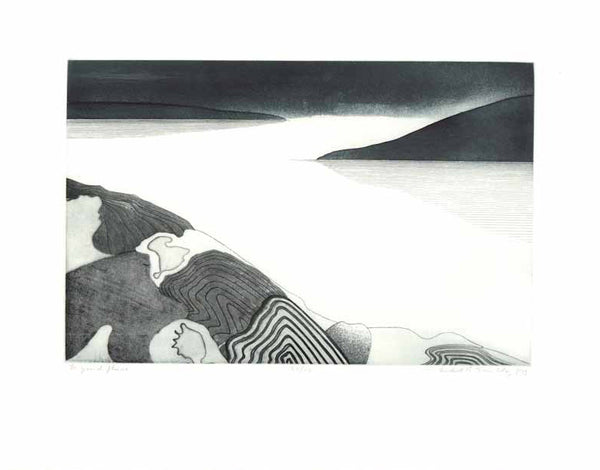 Le Grand Fleuve, 1979 by Michel Thomas Tremblay - 19 X 24 Inches (Etching Titled, Numbered & Signed) 20/40