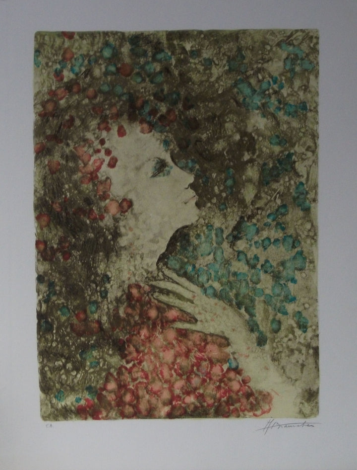 Gladys by Andre Braunecker - 20 X 26 Inches (Lithography Titled, Numbered & Signed) E.A.