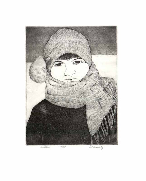 Winter by Rita Briansky - 15 X 18 Inches (Etching Numbered & Signed) 50/75