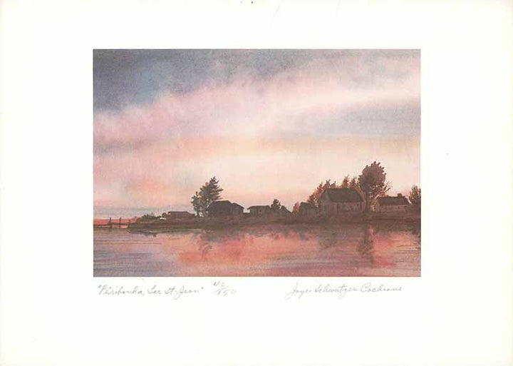 Peribonka, Lac St-Jean by Joyce Schweitzer Cochrane - 8 X 11 Inches (Watercolour Numbered & Signed) 40/150