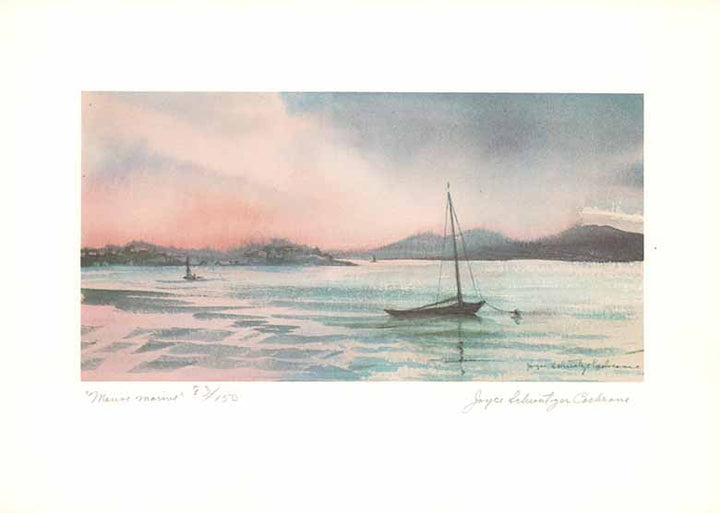 Mauve Marine by Joyce Schweitzer Cochrane  - 8 X 11 Inches (Watercolour Numbered & Signed) 83/150