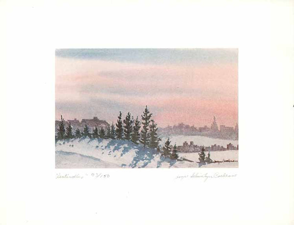 Sentinelles by Joyce Schweitzer Cochrane  - 8 X 11 Inches (Watercolour Numbered & Signed) 93/150