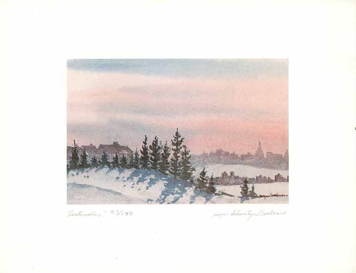 Sentinelles by Joyce Schweitzer Cochrane  - 8 X 11 Inches (Watercolour Numbered & Signed) 93/150