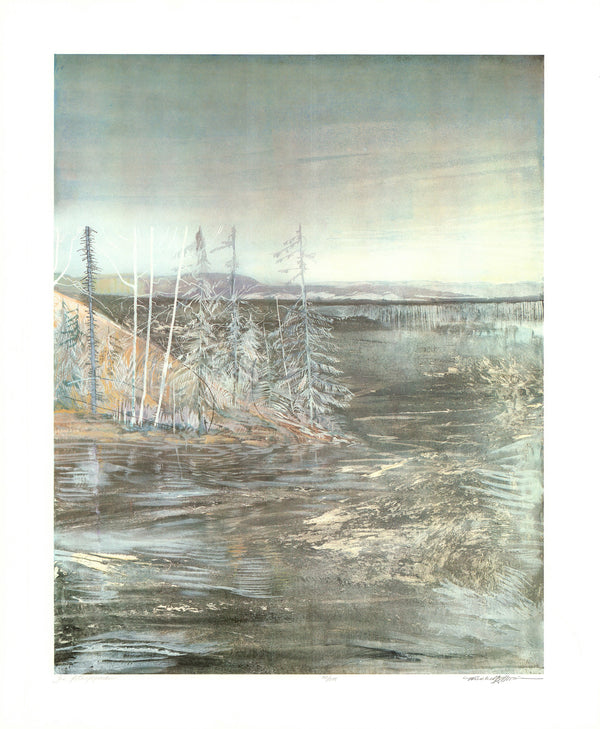 The Athapapaskoue by Tony Allison - 25 X 30 Inches (Etching Numbered & Signed) 142/295