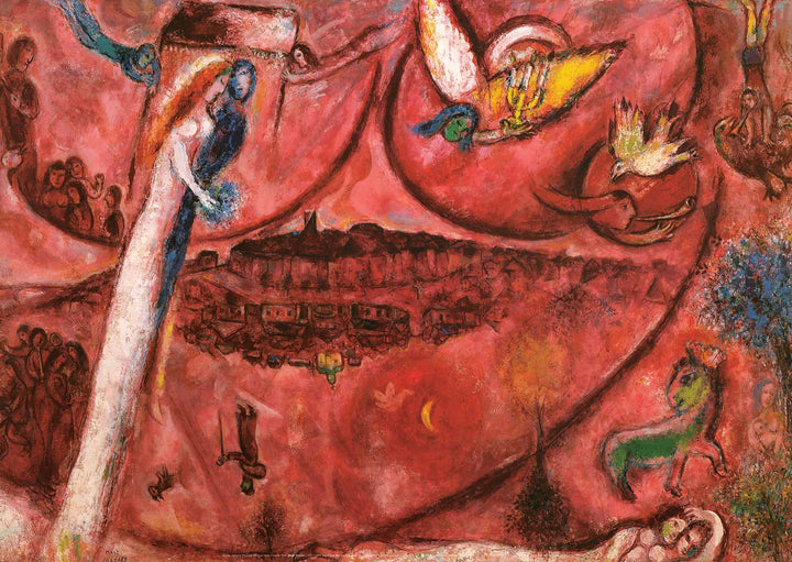 Cantique des Cantique III, 1960 by Marc Chagall - 20 X 28 Inches (Art Print)