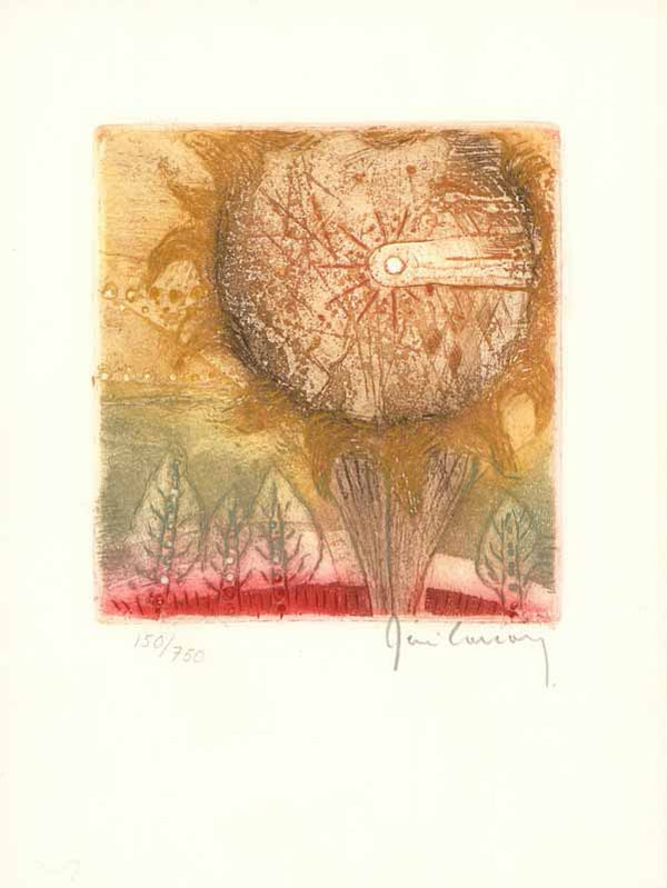 Ombelliferes by René Carcan - 8 X 11 Inches (Etching Titled, Numbered and Signed)147/750