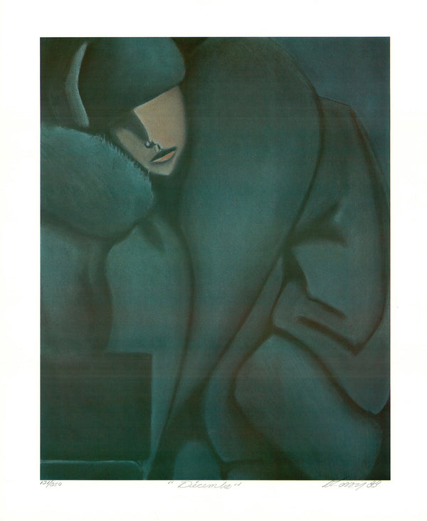 Décembre, 1988 by Daniel Lavoie  - 20 X 24 Inches (Lithograph Titled, Numbered & Signed) 121/250