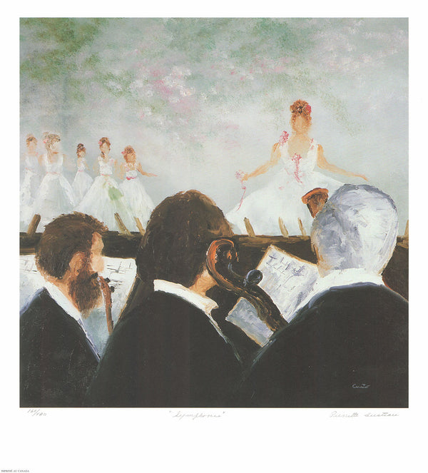 Symphonie by Pierrette Custeau - 19 X 21 Inches (Lithography Numbered & Signed) 160/480