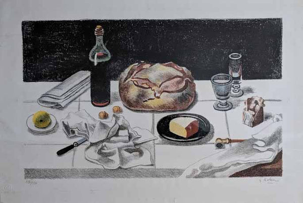 Still Life by Georges Rohner - 15 X 22 Inches (Lithograph Numbered & Signed) 198/220